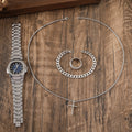 Men’s Business Watch & Jewelry 4pcs Gift Set